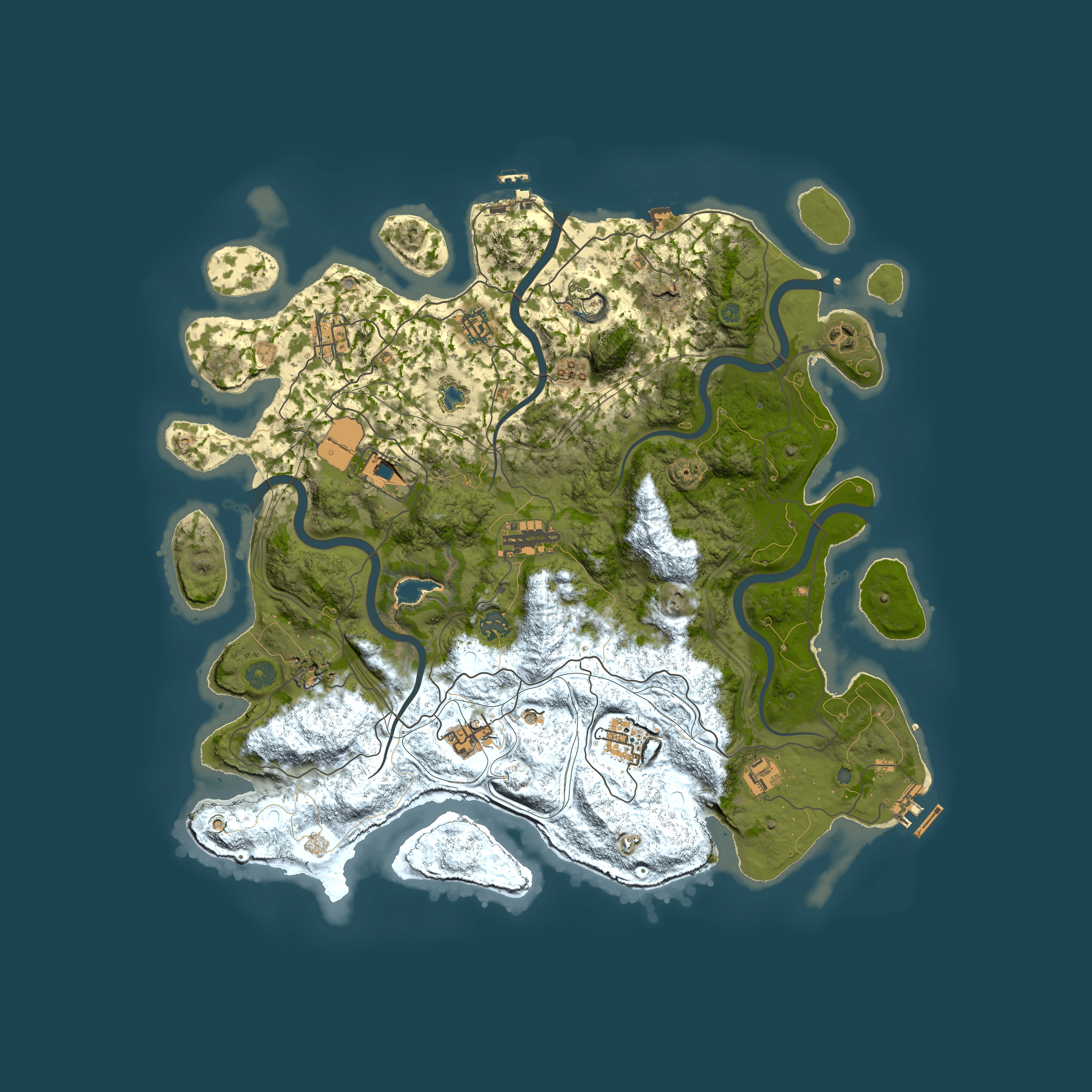 Full top-down render of Rust map seed 1712307319, 4400x4400m