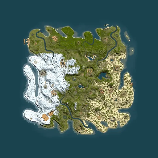 Rust map seed 2092121532, 4500x4500m top-down preview