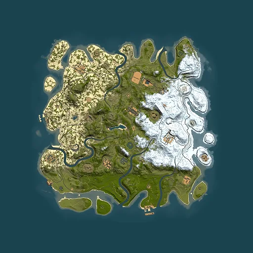 Rust map seed 947326302, 4400x4400m top-down preview