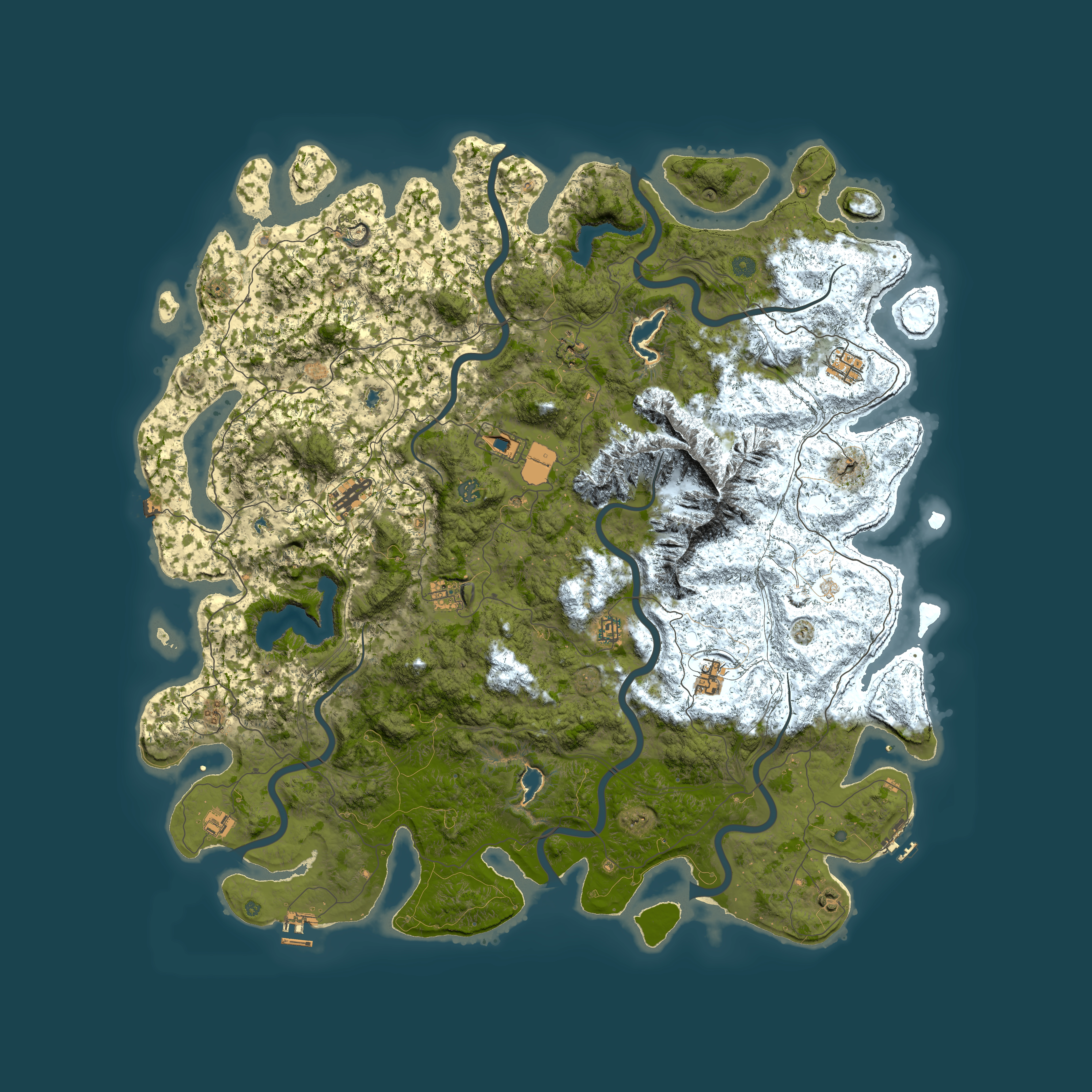 Full top-down render of Rust map seed 548051480, 5700x5700m