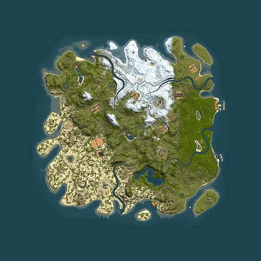 Rust map seed 907828154, 4500x4500m top-down preview
