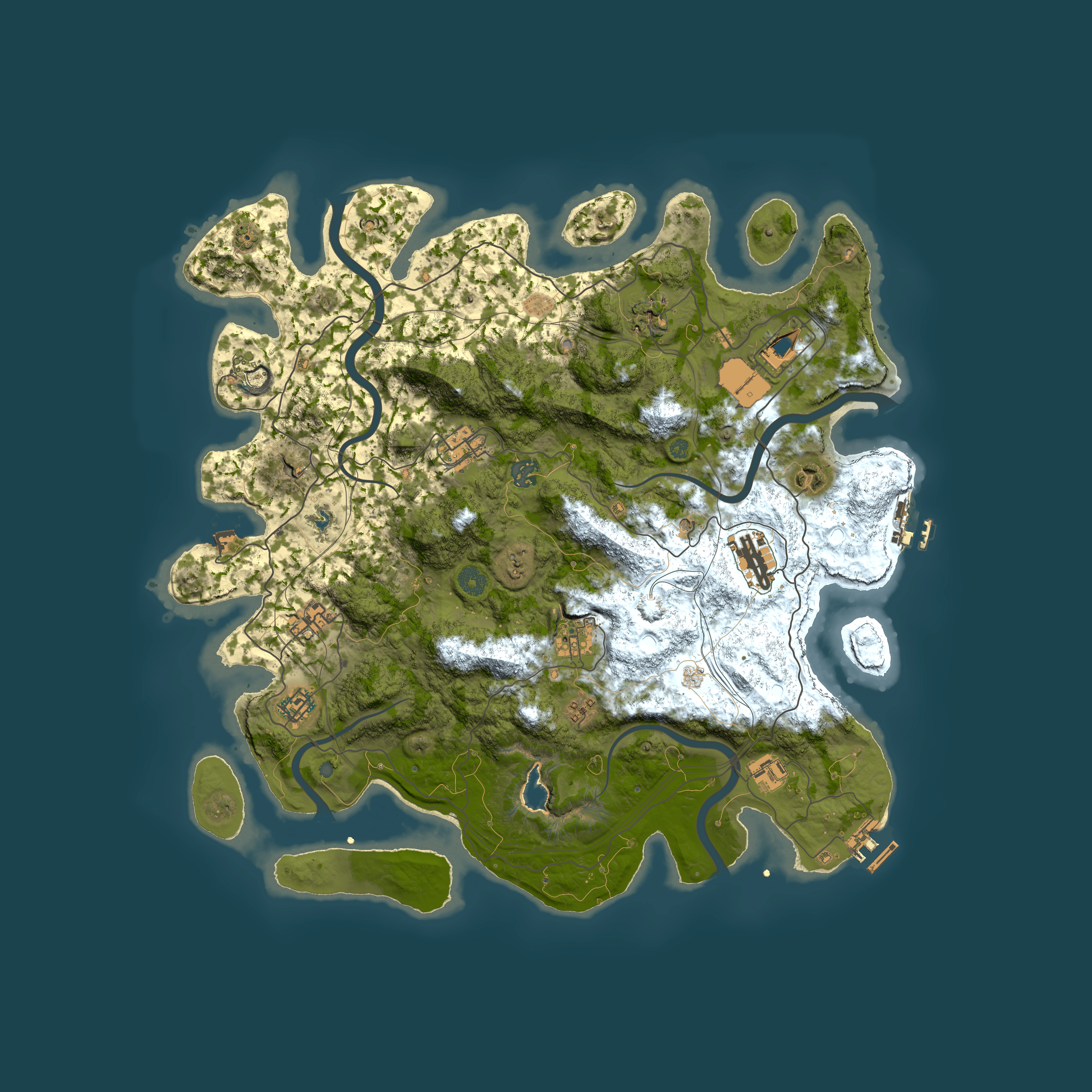Full top-down render of Rust map seed 426179666, 4400x4400m