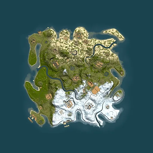 Rust map seed 1883223443, 3750x3750m top-down preview