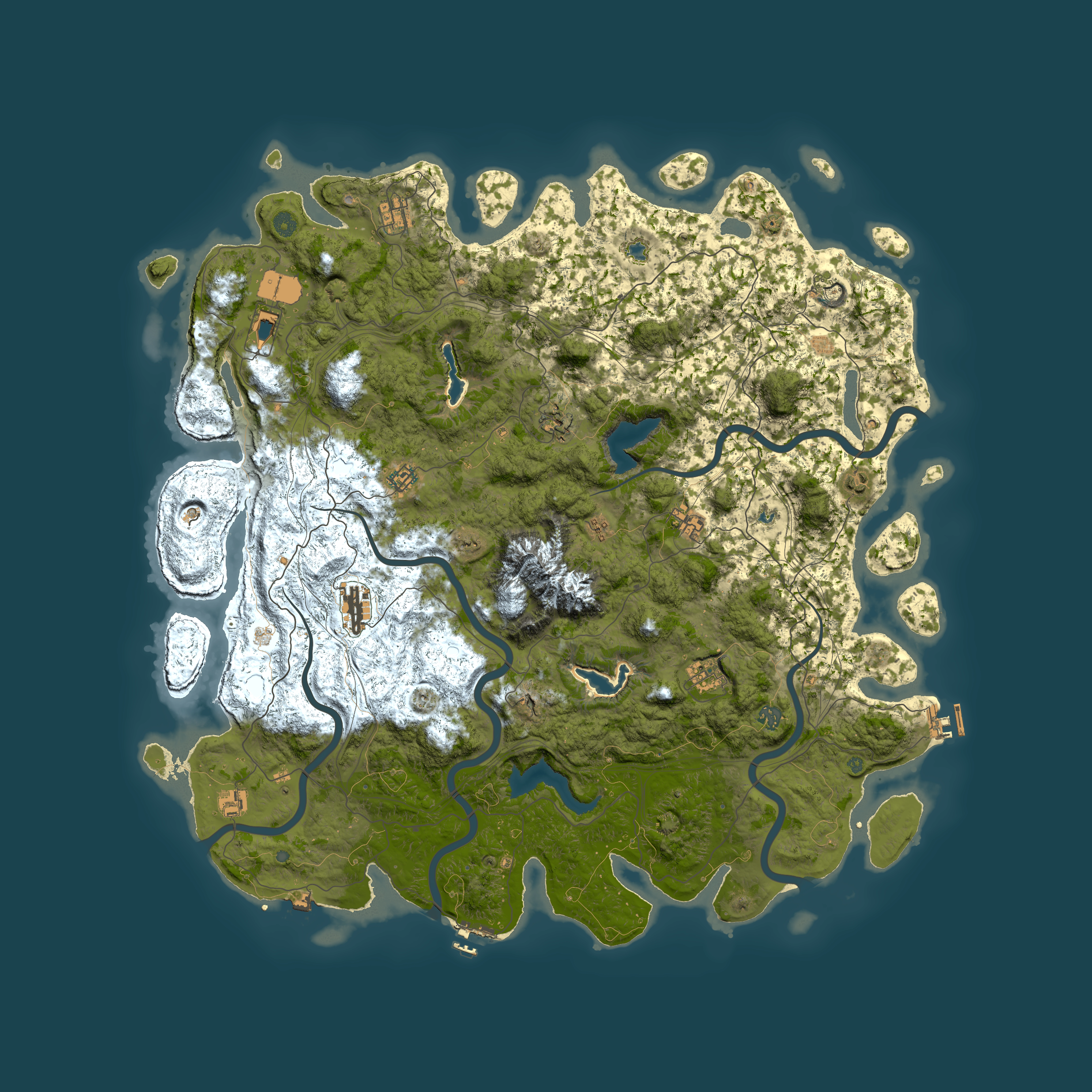 Full top-down render of Rust map seed 1673027903, 5500x5500m