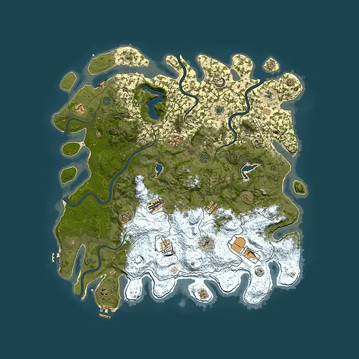 Rust map seed 979664538, 4950x4950m top-down preview