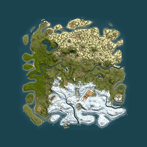 Rust map seed 1683205422, 4850x4850m top-down preview