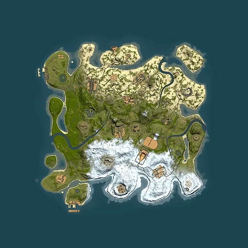 Rust map seed 1891095686, 3500x3500m top-down preview