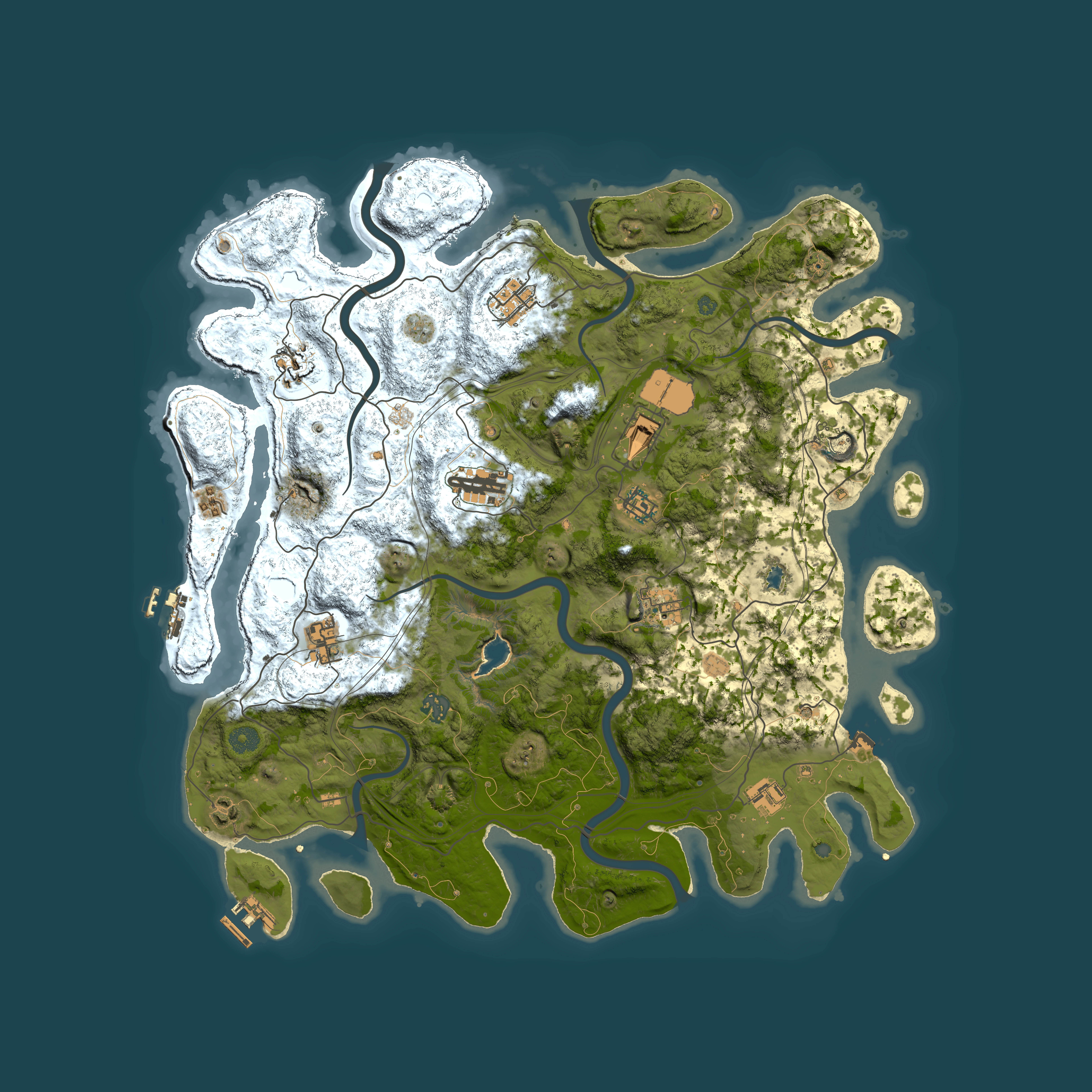 Full top-down render of Rust map seed 1439021962, 4450x4450m