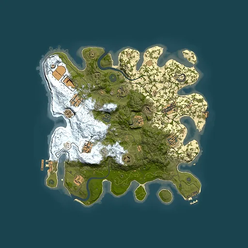 Rust map seed 2032650300, 3550x3550m top-down preview