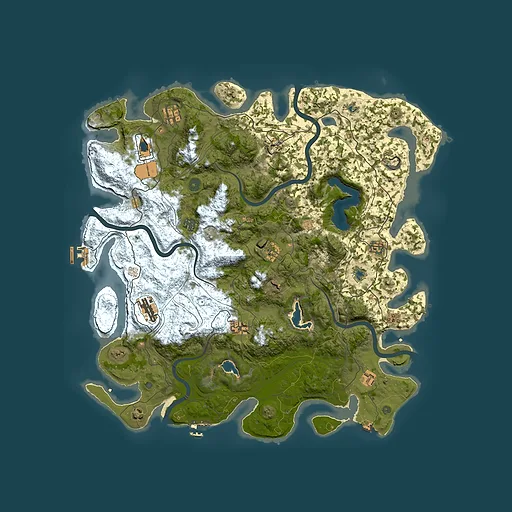 Rust map seed 425283110, 4700x4700m top-down preview
