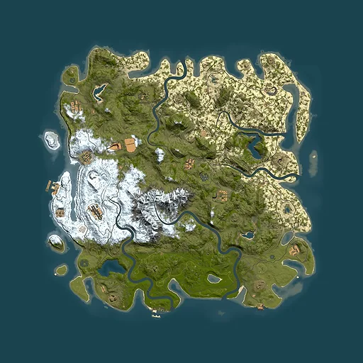 Rust map seed 1131927600, 5350x5350m top-down preview