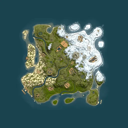Rust map seed 67602891, 3600x3600m top-down preview
