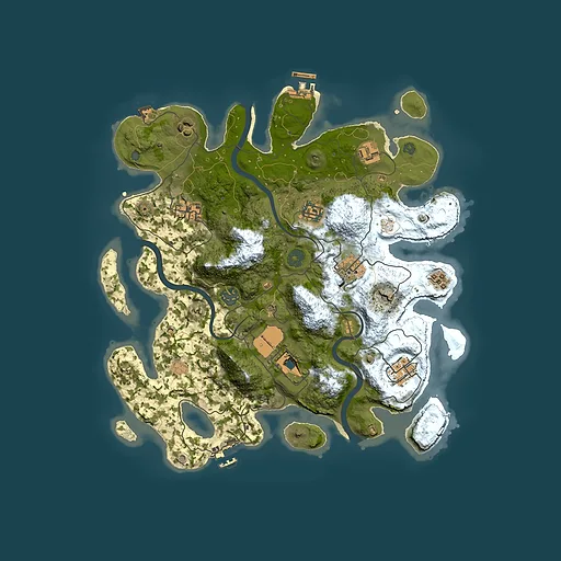 Rust map seed 815301732, 3550x3550m top-down preview