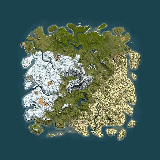 Rust map seed 401338326, 5500x5500m top-down preview