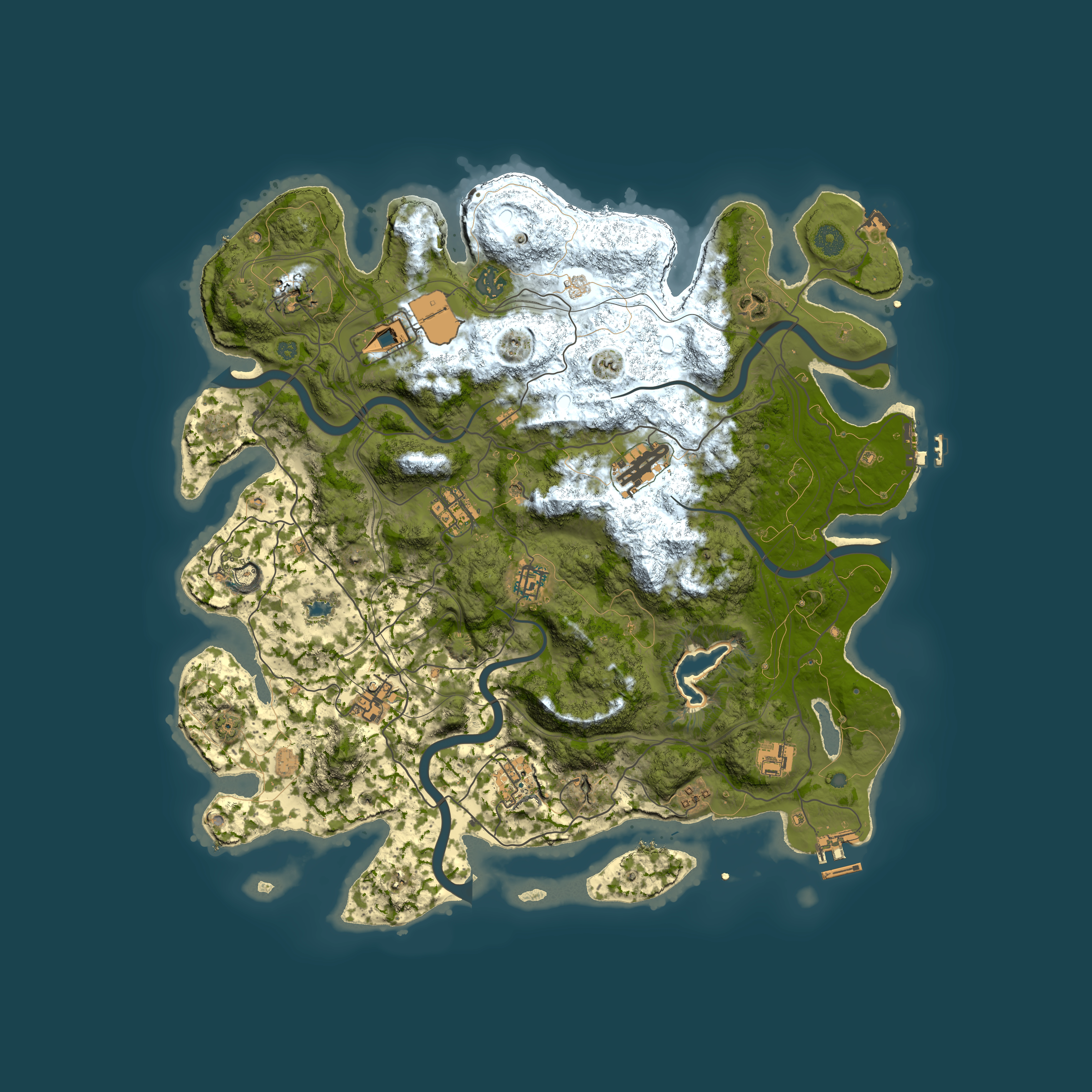 Full top-down render of Rust map seed 358671171, 4250x4250m