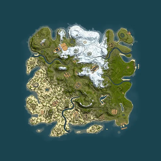 Rust map seed 358671171, 4250x4250m top-down preview