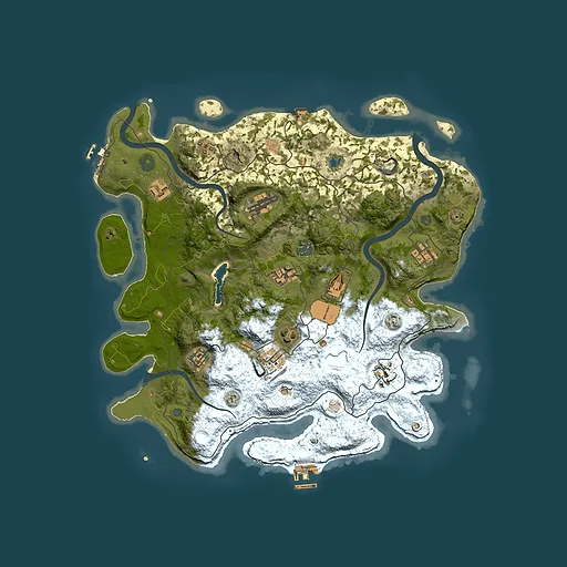 Rust map seed 1009887090, 4000x4000m top-down preview