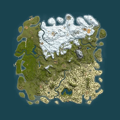 Rust map seed 1313167288, 5850x5850m top-down preview