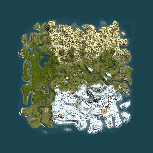 Rust map seed 1331838818, 5350x5350m top-down preview