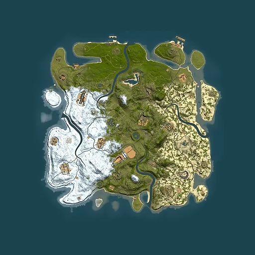 Rust map seed 1887444917, 4150x4150m top-down preview