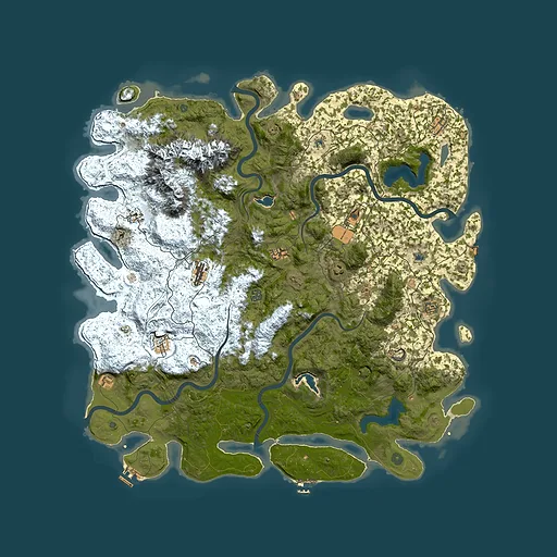 Rust map seed 2090970816, 5650x5650m top-down preview