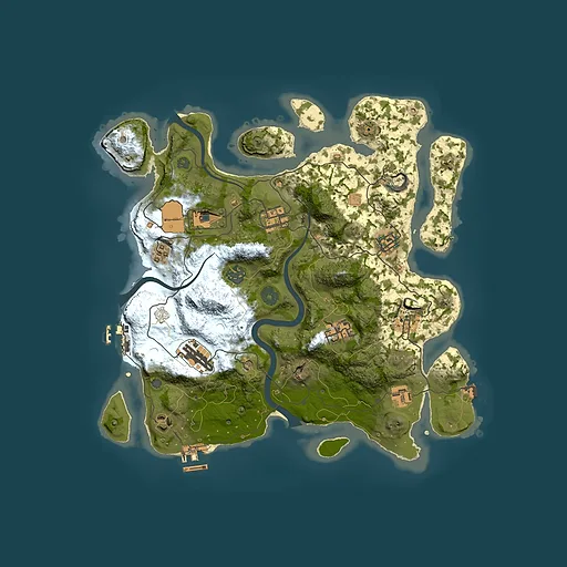 Rust map seed 148039832, 3550x3550m top-down preview