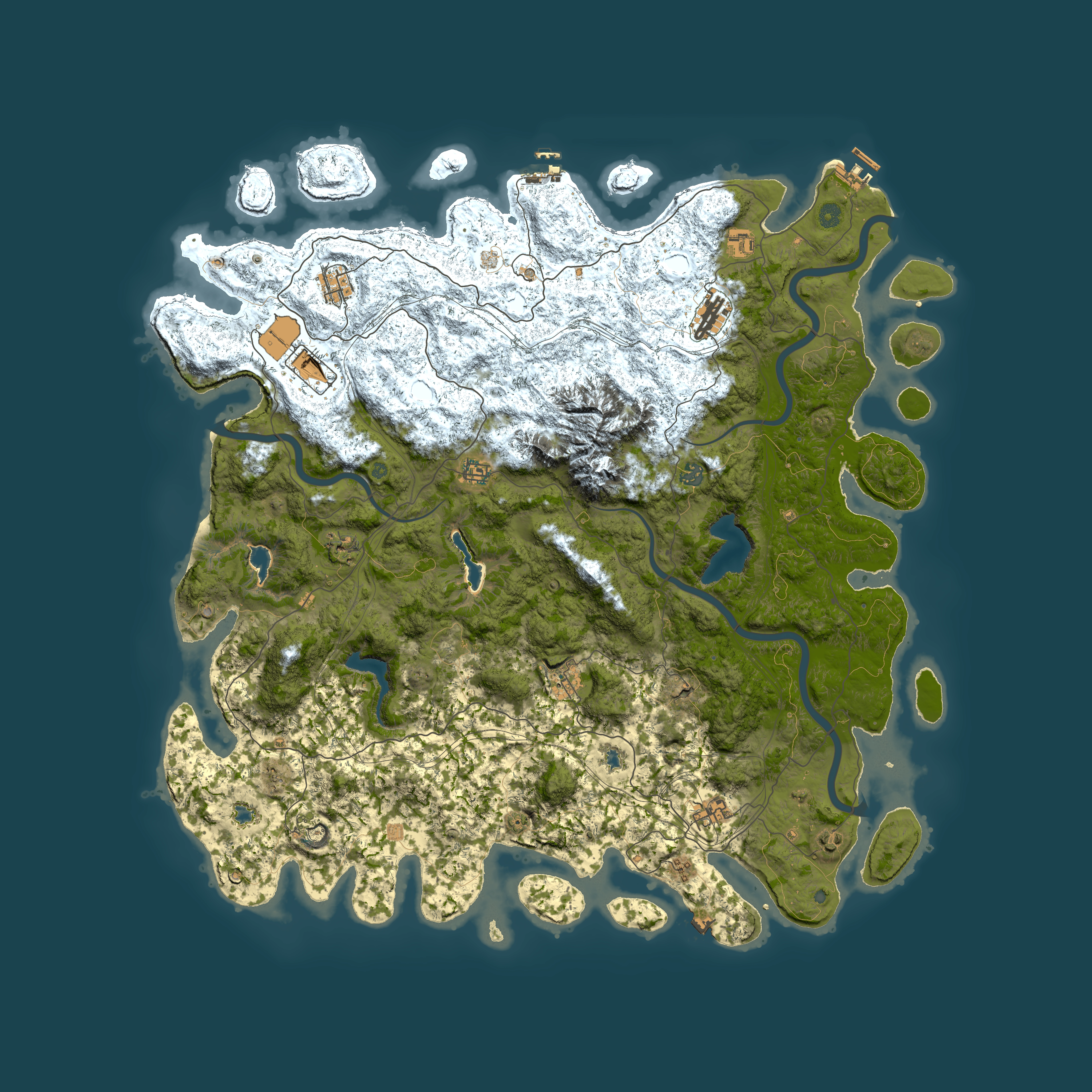 Full top-down render of Rust map seed 1834190751, 5450x5450m