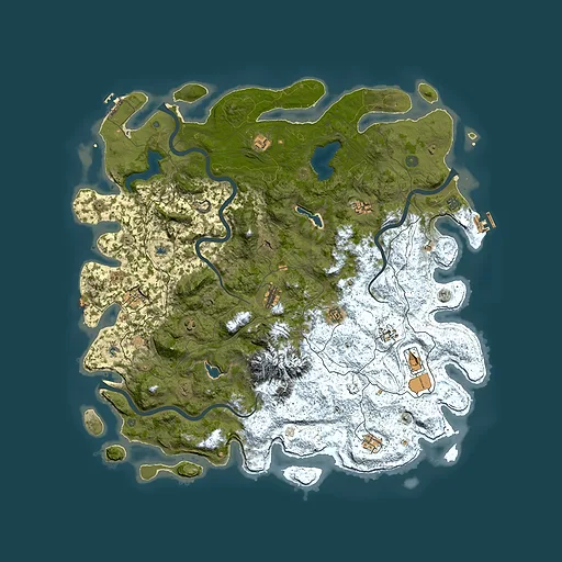 Rust map seed 1788717175, 5450x5450m top-down preview