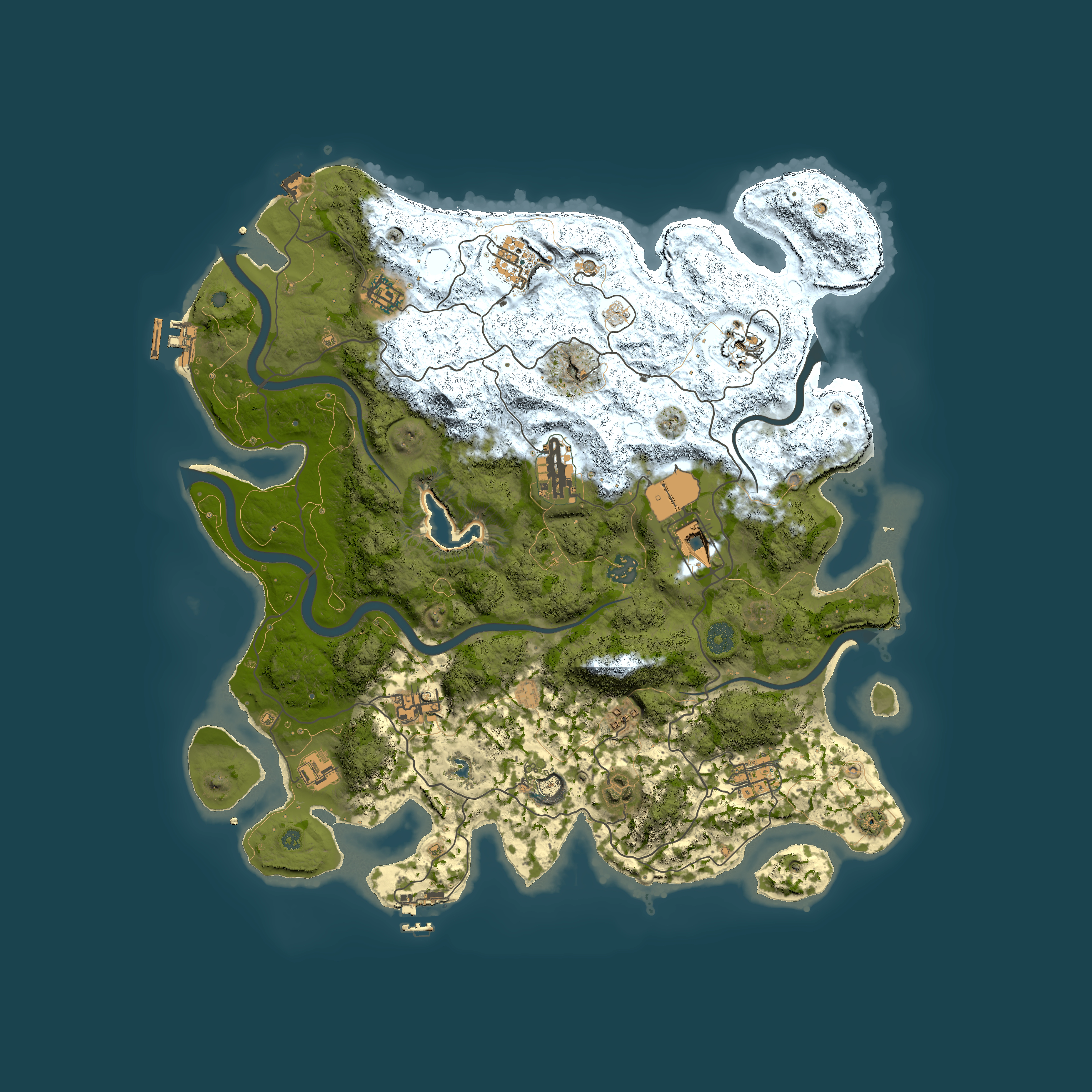 Full top-down render of Rust map seed 262999503, 4200x4200m