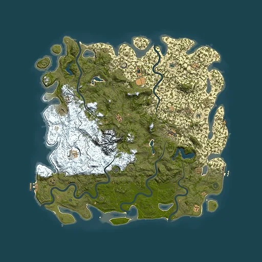 Rust map seed 1528277394, 5700x5700m top-down preview