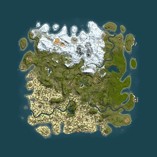 Rust map seed 153620860, 5350x5350m top-down preview