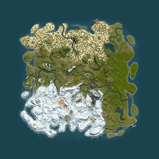 Rust map seed 1861728482, 5600x5600m top-down preview