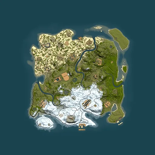 Rust map seed 919914938, 3700x3700m top-down preview