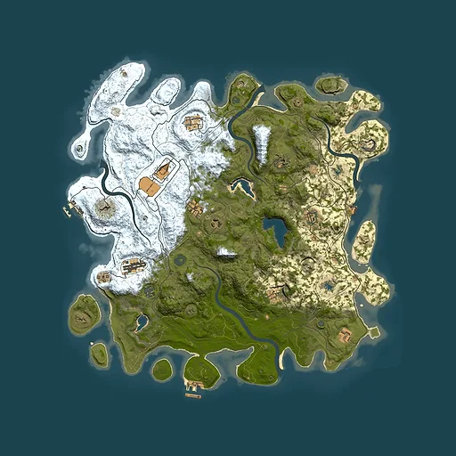 Rust map seed 314804850, 4650x4650m top-down preview