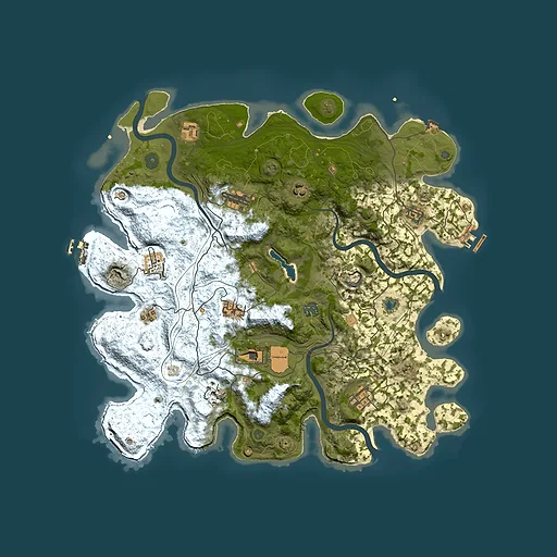 Rust map seed 40528692, 4300x4300m top-down preview