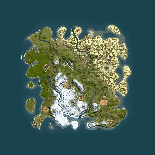 Rust map seed 713792153, 4100x4100m top-down preview