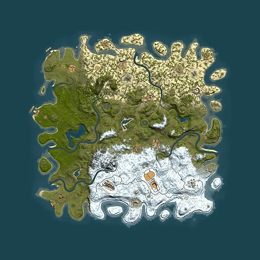 Rust map seed 1564710097, 5250x5250m top-down preview