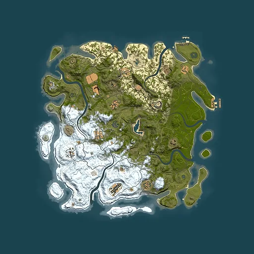 Rust map seed 640926824, 4400x4400m top-down preview