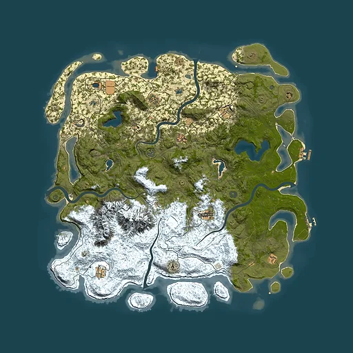 Rust map seed 82822626, 5450x5450m top-down preview