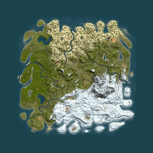 Rust map seed 1399426012, 5800x5800m top-down preview