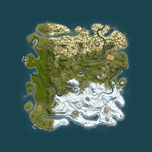 Rust map seed 1488632255, 4250x4250m top-down preview