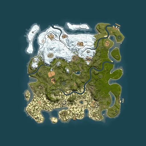 Rust map seed 1173882834, 4200x4200m top-down preview
