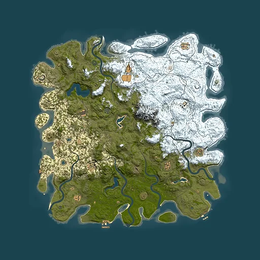 Rust map seed 1598373151, 5750x5750m top-down preview