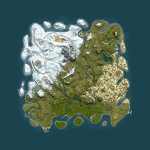Rust map seed 1665313131, 5150x5150m top-down preview