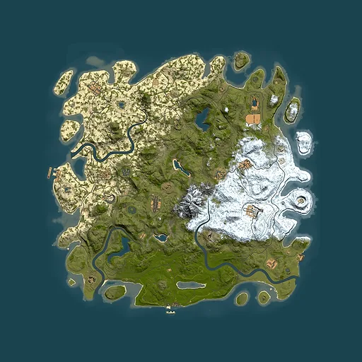 Rust map seed 1675875393, 5100x5100m top-down preview