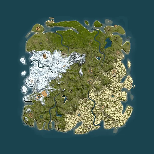 Rust map seed 1788421911, 5450x5450m top-down preview