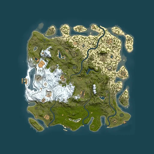 Rust map seed 1663152934, 4700x4700m top-down preview