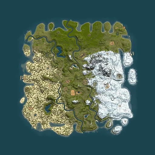 Rust map seed 501598600, 5800x5800m top-down preview