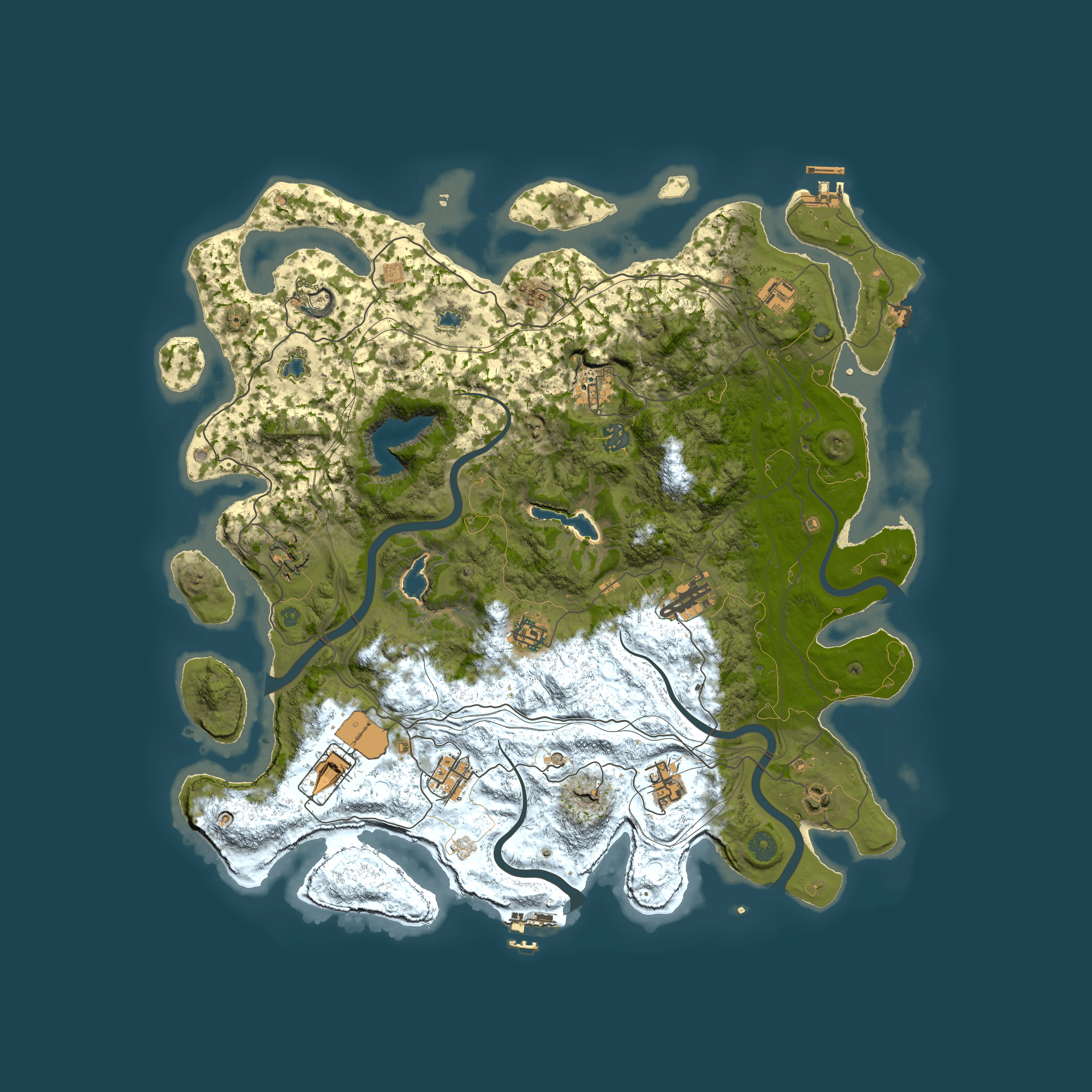 Full top-down render of Rust map seed 1751736587, 4500x4500m