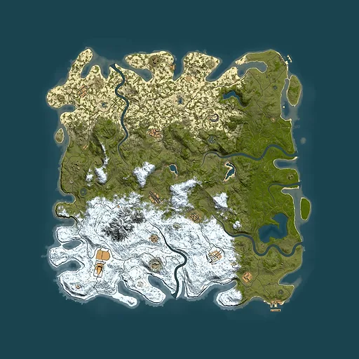 Rust map seed 367090748, 5700x5700m top-down preview